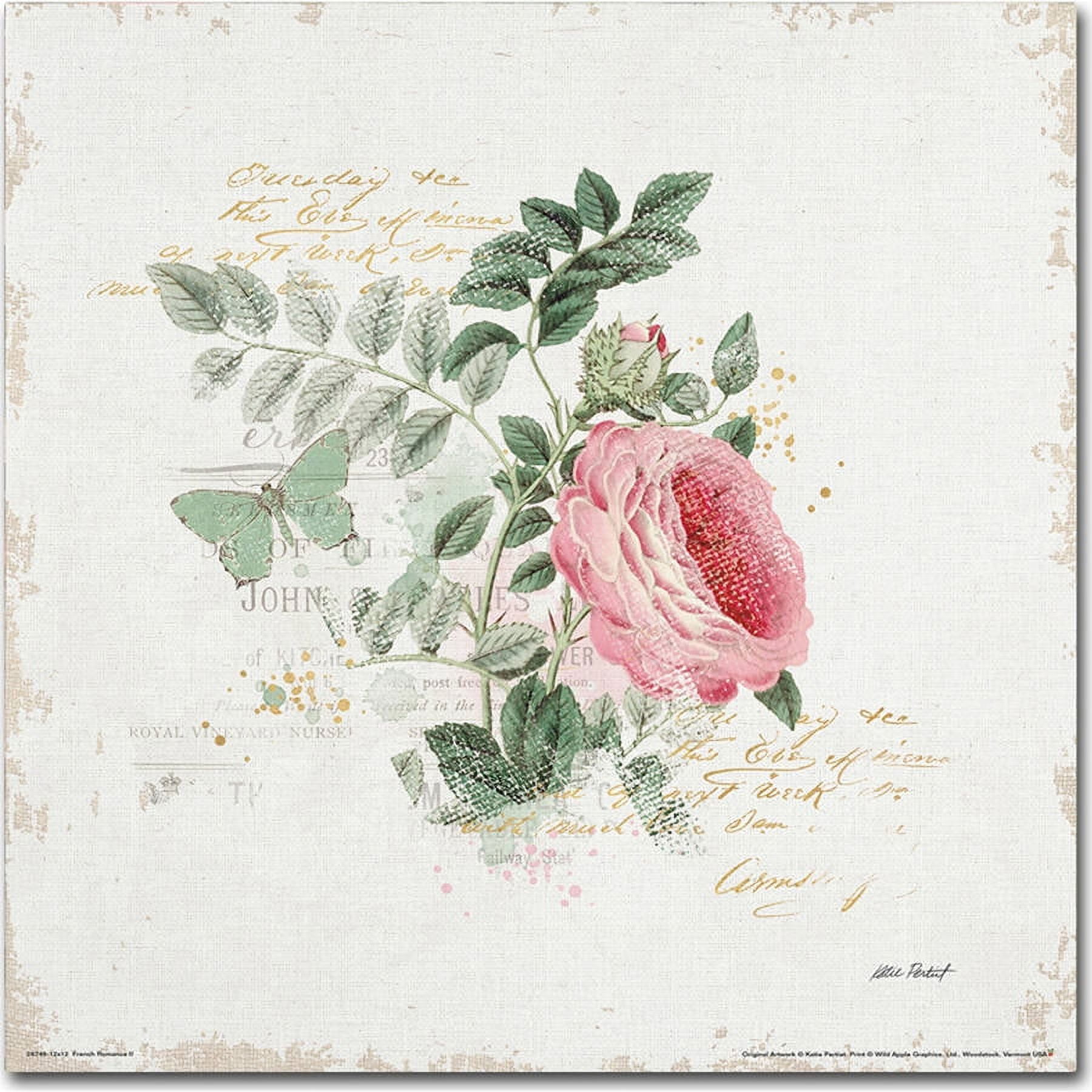 Trademark Fine Art "French Romance II" Canvas Art by Katie Pertiet