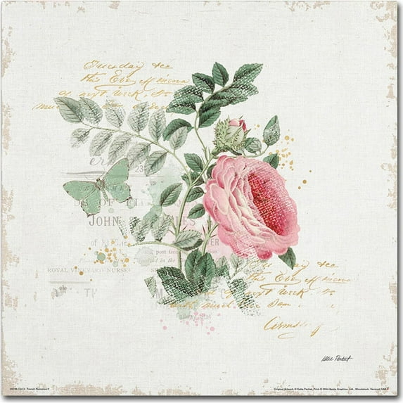 Trademark Fine Art "French Romance II" Canvas Art by Katie Pertiet