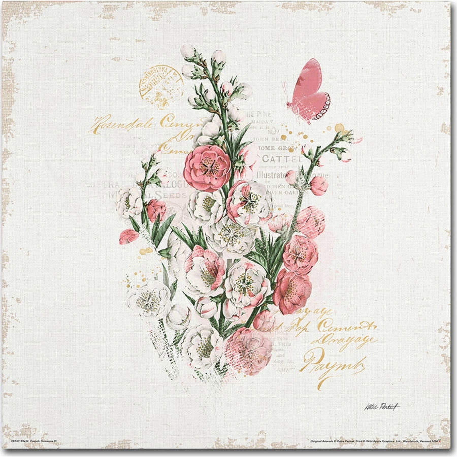 Trademark Fine Art "French Romance III" Canvas Art by Katie Pertiet