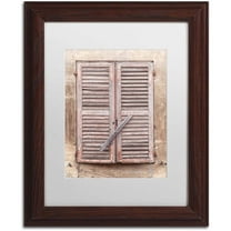 Trademark Fine Art 'French Windows III' Canvas Art by Cora Niele, White Matte, Wood Frame