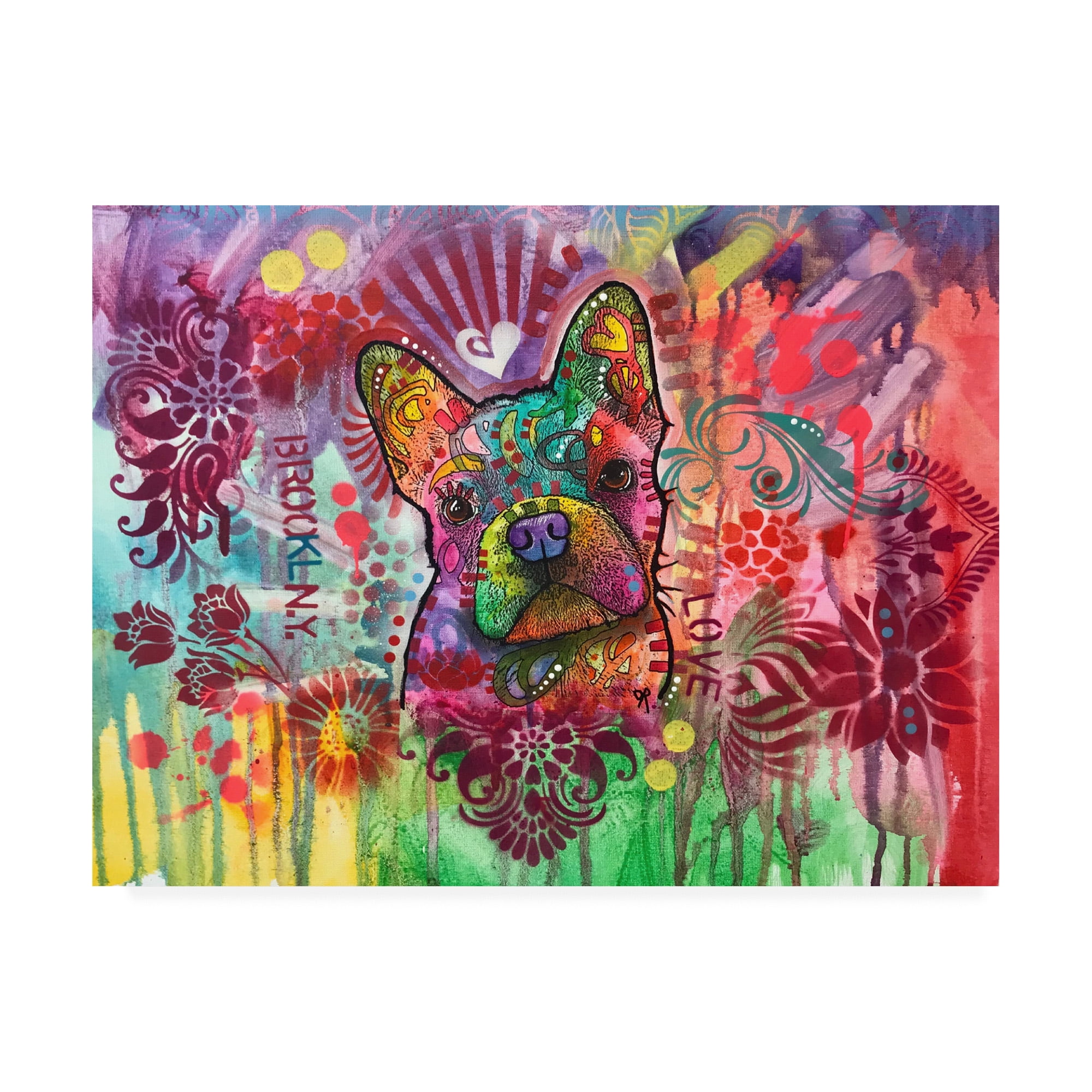 Trademark Fine Art 'Frenchie Jacket' Canvas Art by Dean Russo