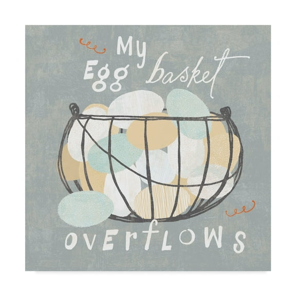 Trademark Fine Art 'Fresh Eggs III' Canvas Art by Sue Schlabach