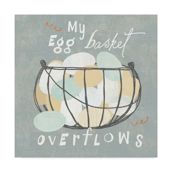 Trademark Fine Art 'Fresh Eggs III' Canvas Art by Sue Schlabach