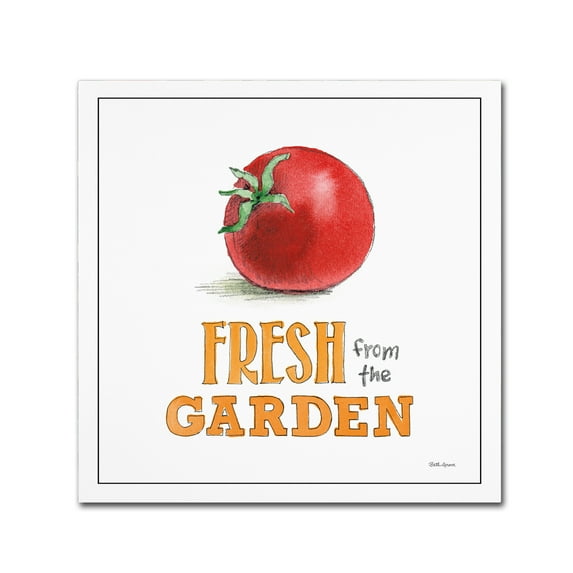 Trademark Fine Art 'Fresh From the Garden V No Border Sq' Canvas Art by Beth Grove