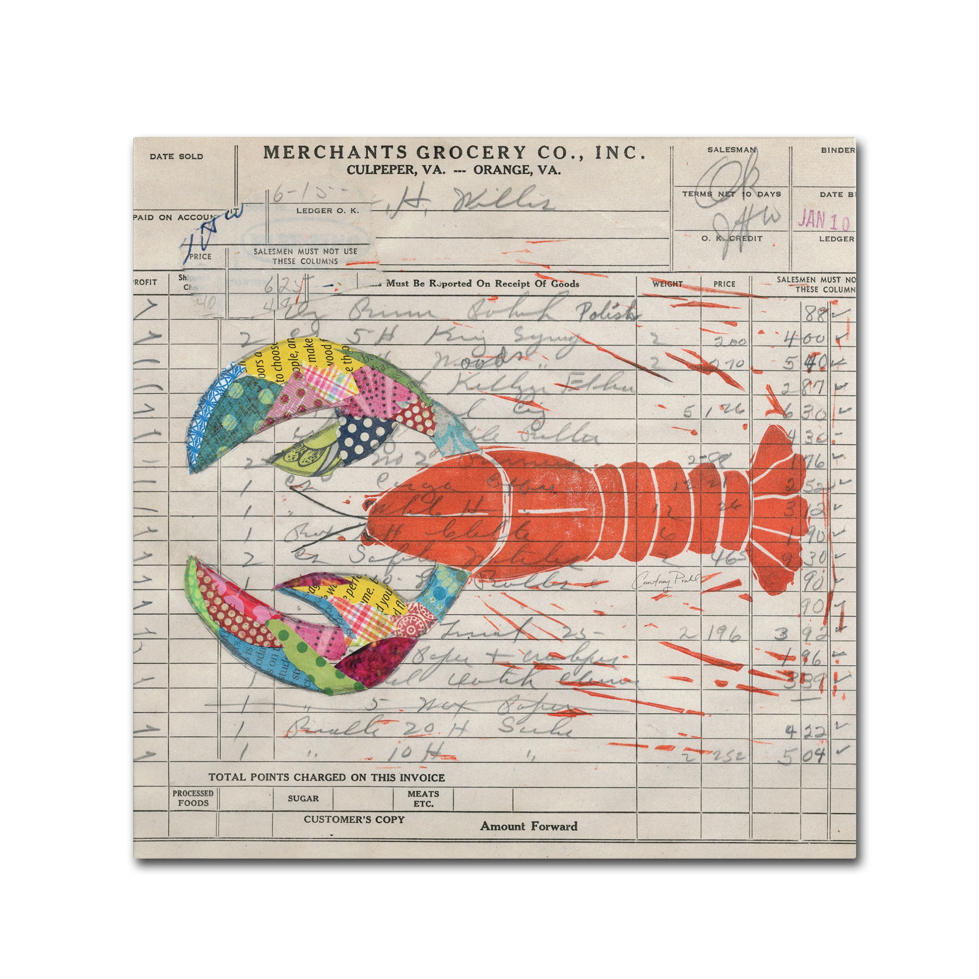 Trademark Fine Art 'Fresh from the Sea II' Canvas Art by Courtney Prahl