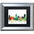thumbnail image 1 of Trademark Fine Art "Fresno California Skyline SP" Canvas Art by Marlene Watson, Black Matte, Silver Frame, 1 of 4