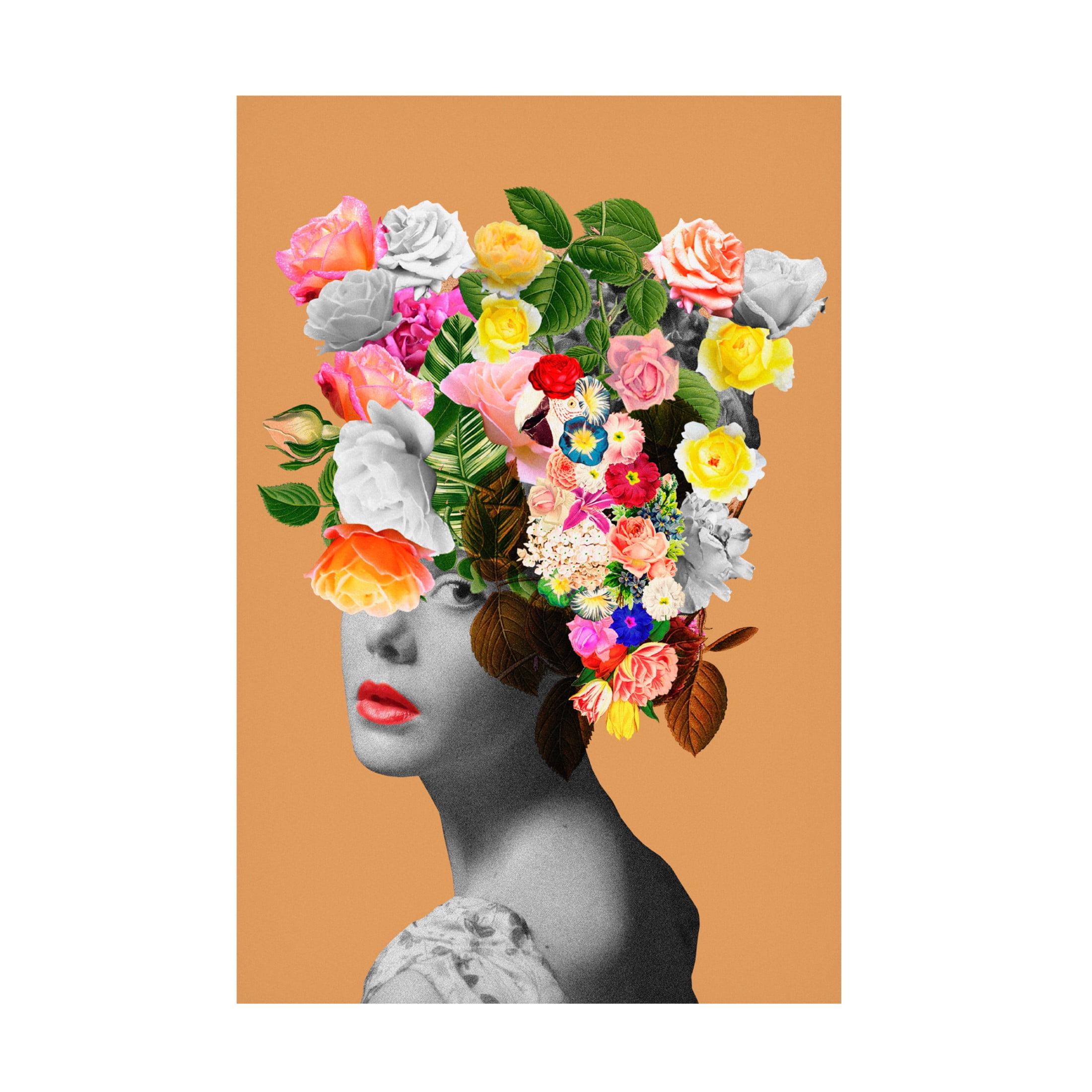 Trademark Fine Art Frida Floral Studio Floral portrait Canvas Wall Art