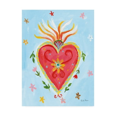 Trademark Fine Art 'Frida's Heart I' Canvas Art by Farida Zaman