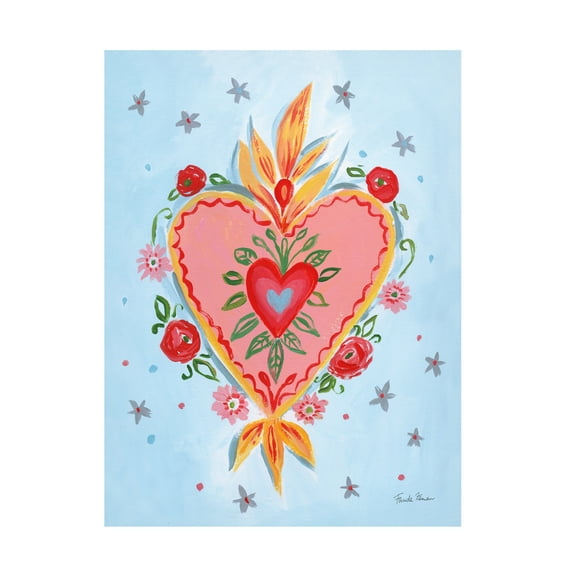 Trademark Fine Art 'Frida's Heart III' Canvas Art by Farida Zaman