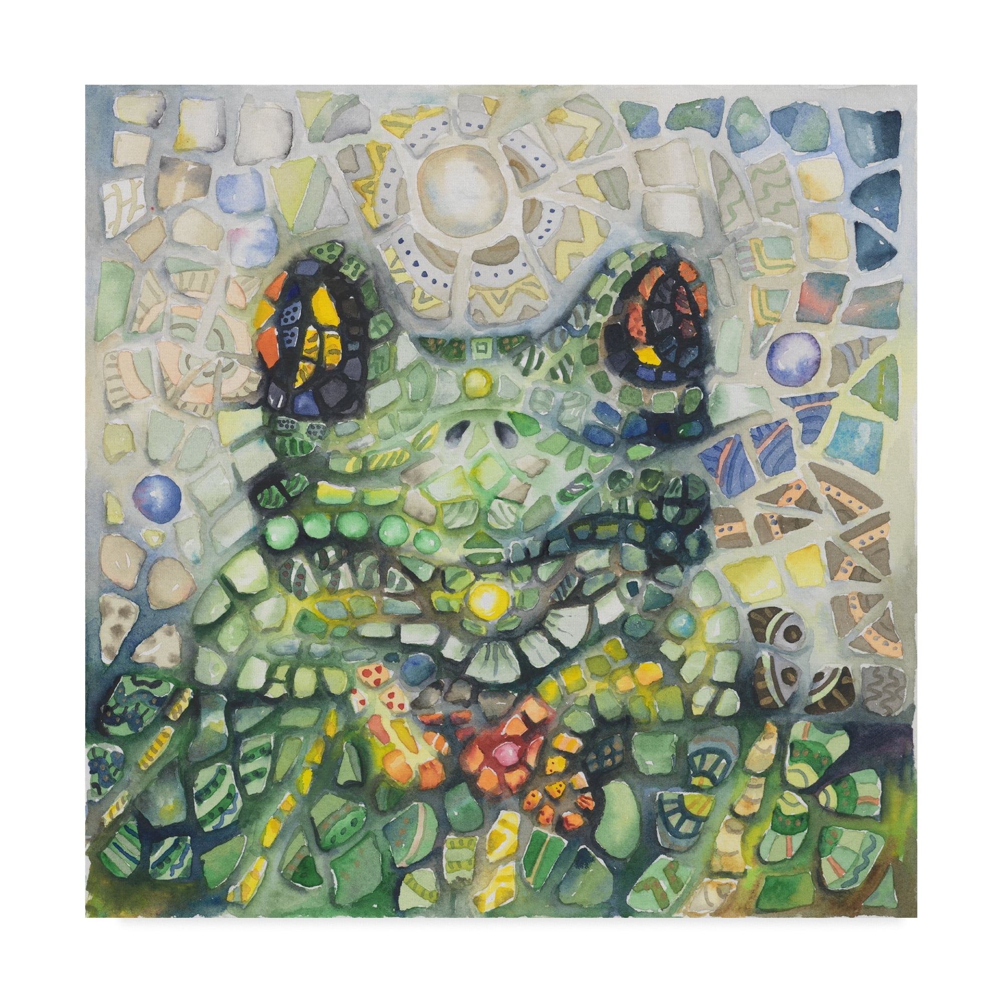 Trademark Fine Art 'Froggy' Canvas Art by Charlsie Kelly