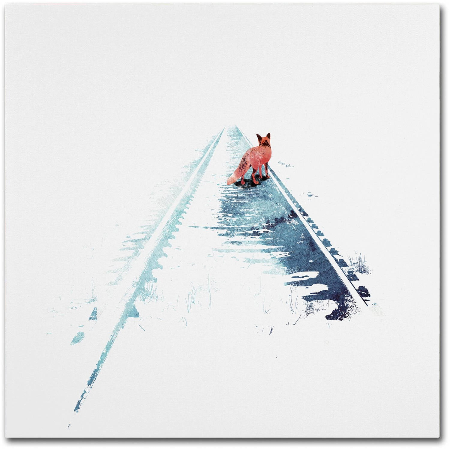 Robert Farkas 'From Nowhere To Nowhere' Huge Canvas Art 35 x 35