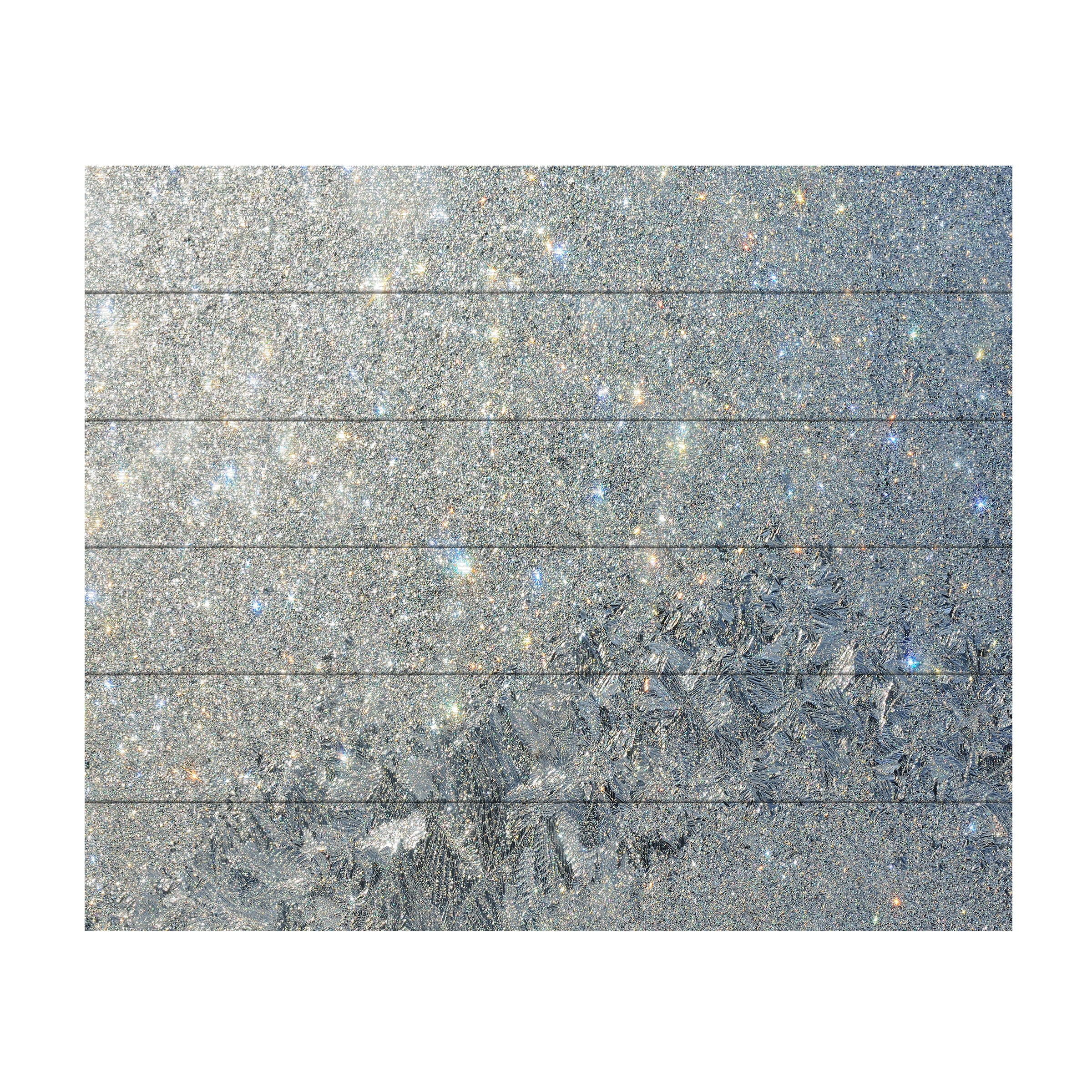 Trademark Fine Art 'Frost Pattern Sun Stars' Wooden Wall Art Art by Kurt Shaffer