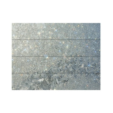 Trademark Fine Art 'Frost Pattern Sun Stars' Wooden Wall Art Art by Kurt Shaffer