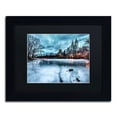 thumbnail image 1 of Trademark Fine Art "Frozen Central Park Lake II" Canvas Art by David Ayash, Black Matte, Black Frame, 1 of 4