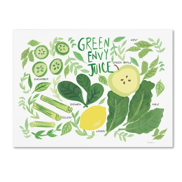 Trademark Fine Art 'Fruity Smoothie III on White' Canvas Art by Farida Zaman