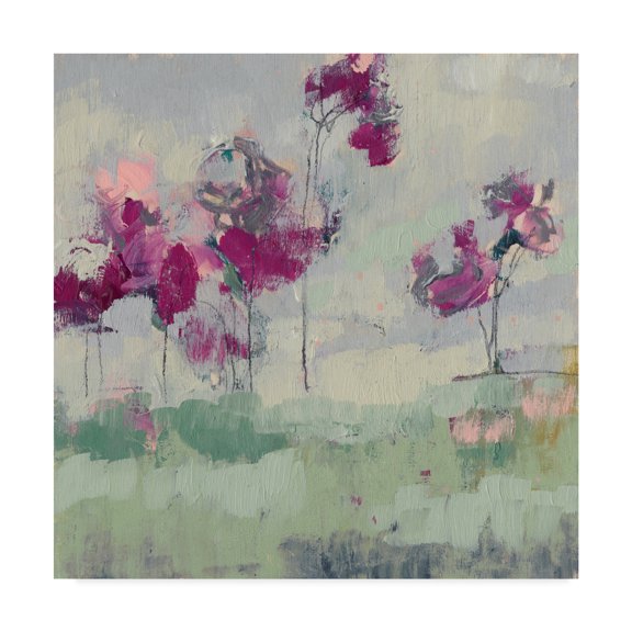 Trademark Fine Art 'Fuchsia Treeline I' Canvas Art by Jennifer Goldberger