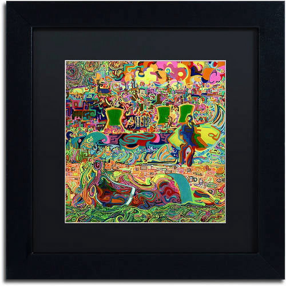 Trademark Fine Art "Fukushima Beach Party" Canvas Art by Josh Byer, Black Matte, Black Frame
