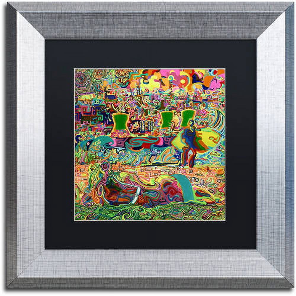 Trademark Fine Art "Fukushima Beach Party" Canvas Art by Josh Byer, Black Matte, Silver Frame