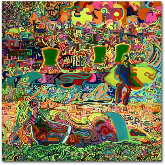 Trademark Fine Art "Fukushima Beach Party" Canvas Art by Josh Byer