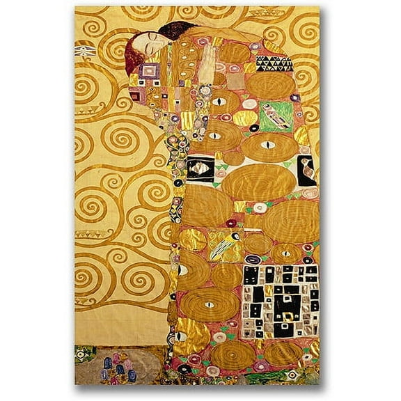 Trademark Fine Art "Fulfillment" Canvas Wall Art by Gustav Klimt