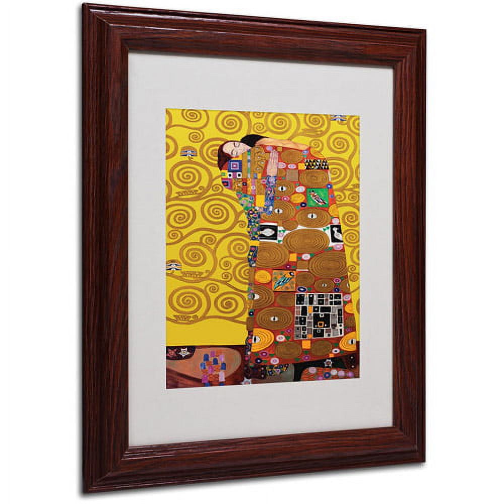 Trademark Fine Art 'Fulfillment' Framed Matted Art by Gustav Klimt