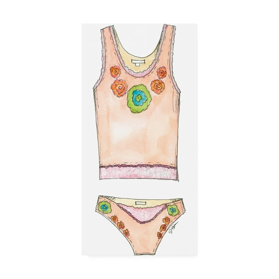 Trademark Fine Art 'Fun Wear II Childrens Art' Canvas Art by Jennifer Goldberger