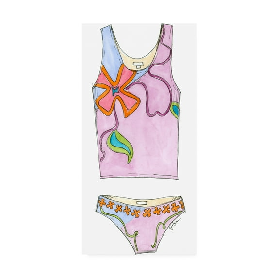 Trademark Fine Art 'Fun Wear III Childrens Art' Canvas Art by Jennifer Goldberger