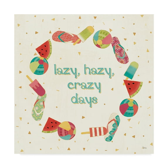 Trademark Fine Art 'Fun in the Sun V' Canvas Art by Veronique Charron