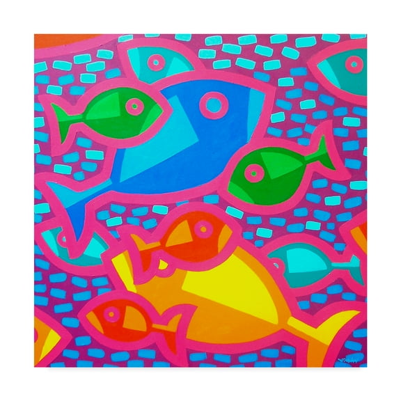 Trademark Fine Art 'Funky Fish' Canvas Art by John Nolan