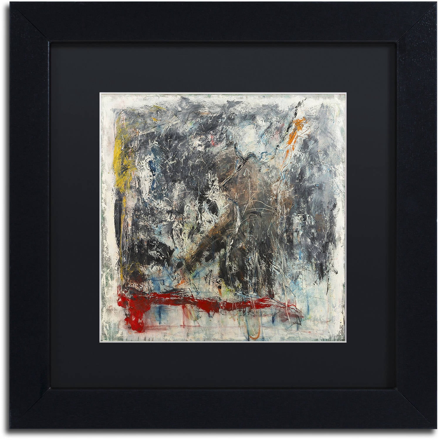 Trademark Fine Art "Furia e Paixao" Canvas Art by Joarez, Black Matte, Black Frame