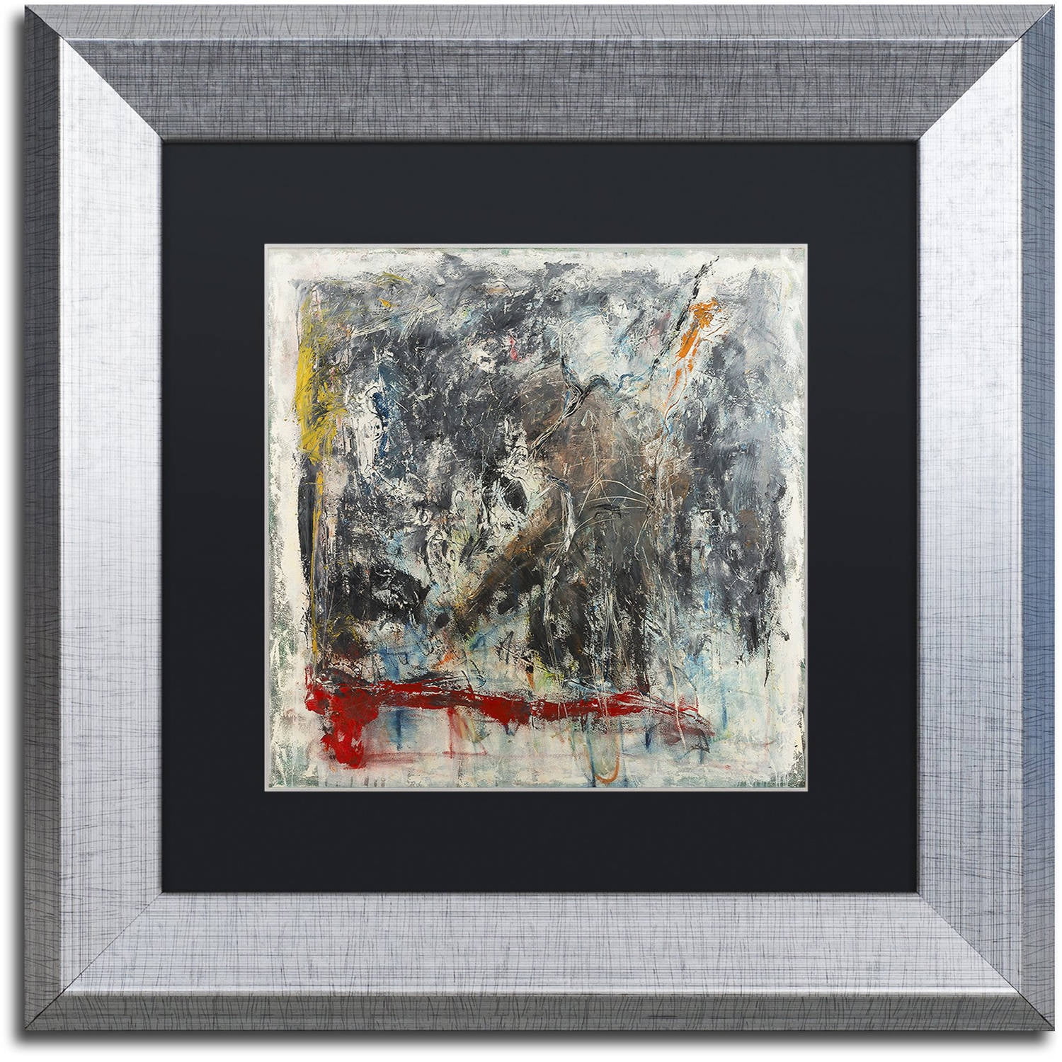 Trademark Fine Art "Furia e Paixao" Canvas Art by Joarez, Black Matte, Silver Frame
