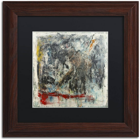 Trademark Fine Art "Furia e Paixao" Canvas Art by Joarez, Black Matte, Wood Frame