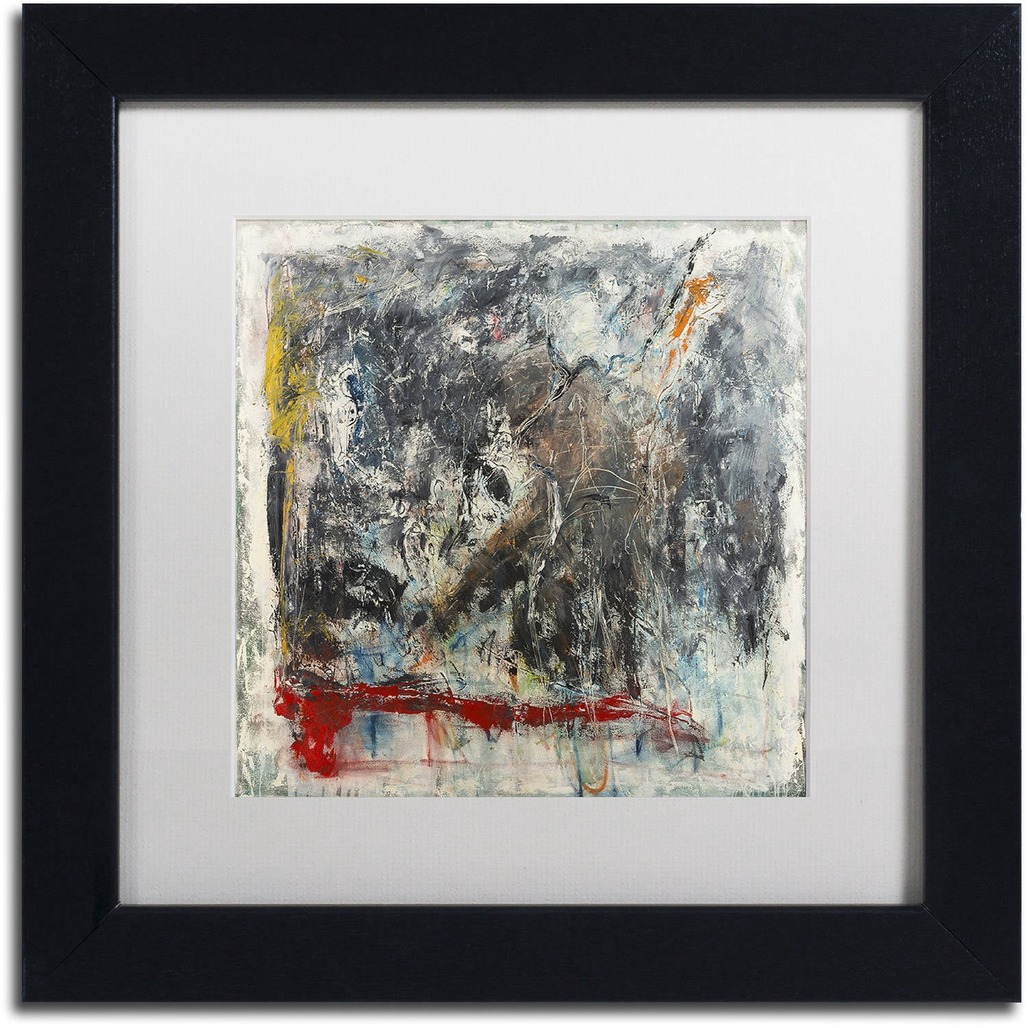 Trademark Fine Art "Furia e Paixao" Canvas Art by Joarez, White Matte, Black Frame