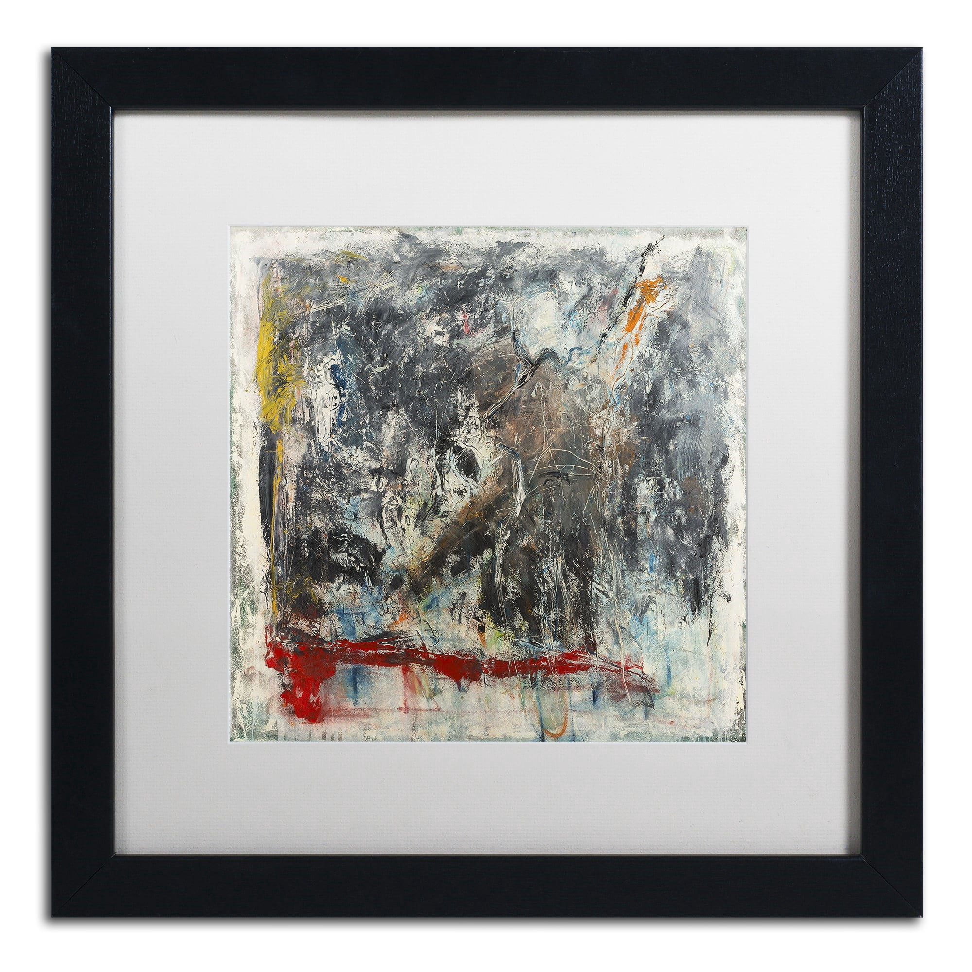 Trademark Fine Art "Furia e Paixao" Canvas Art by Joarez, White Matte, Black Frame