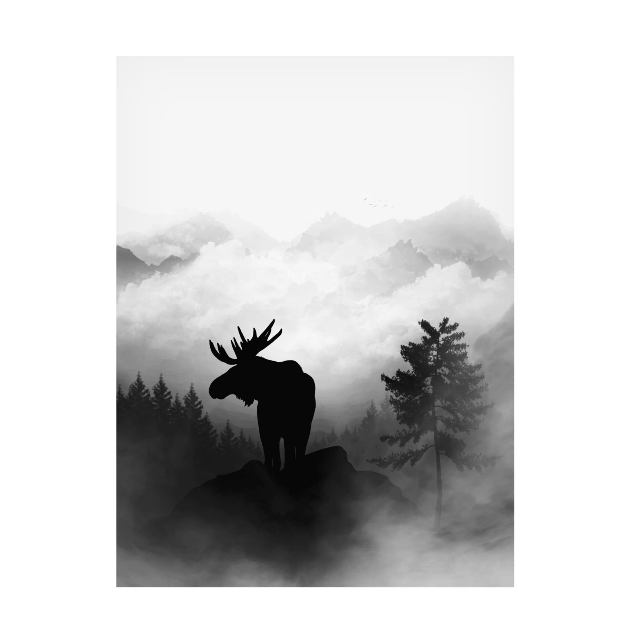 Trademark Fine Art Gabriella Roberg Moose Canvas Wall Art
