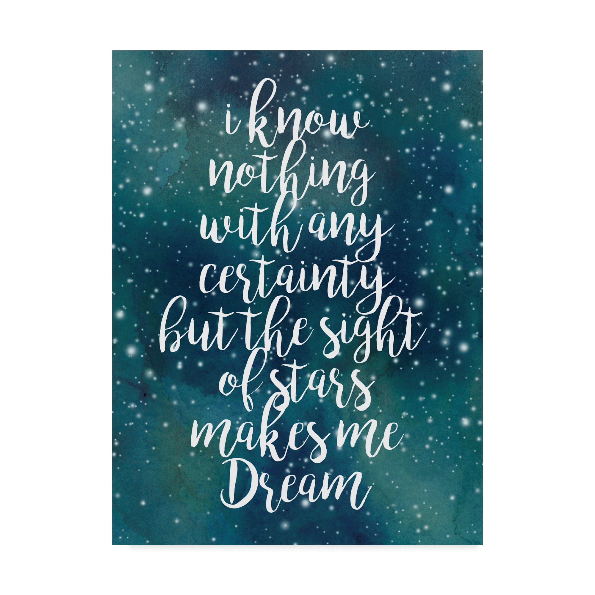 Trademark Fine Art 'Galaxy Quote II' Canvas Art by Grace Popp - Walmart  Business Supplies, image size:2000x2000