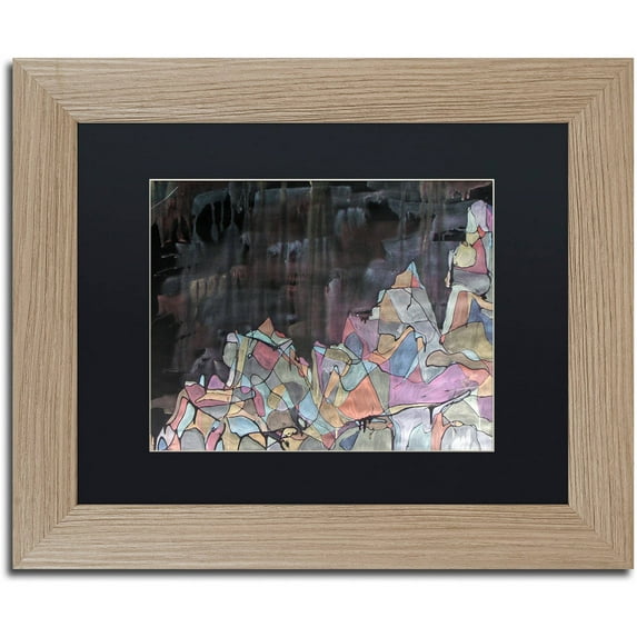 Trademark Fine Art "Galdhopiggen" Canvas Art by Lauren Moss Black Matte, Birch Frame