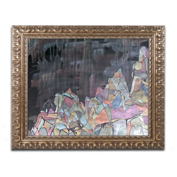 Trademark Fine Art "Galdhopiggen" Canvas Art by Lauren Moss Gold Ornate Frame