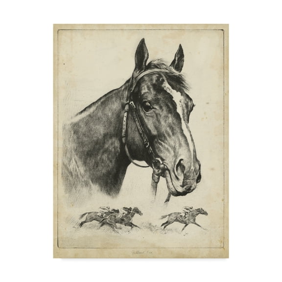 Trademark Fine Art 'Gallant Fox' Canvas Art by R.H. Palenske