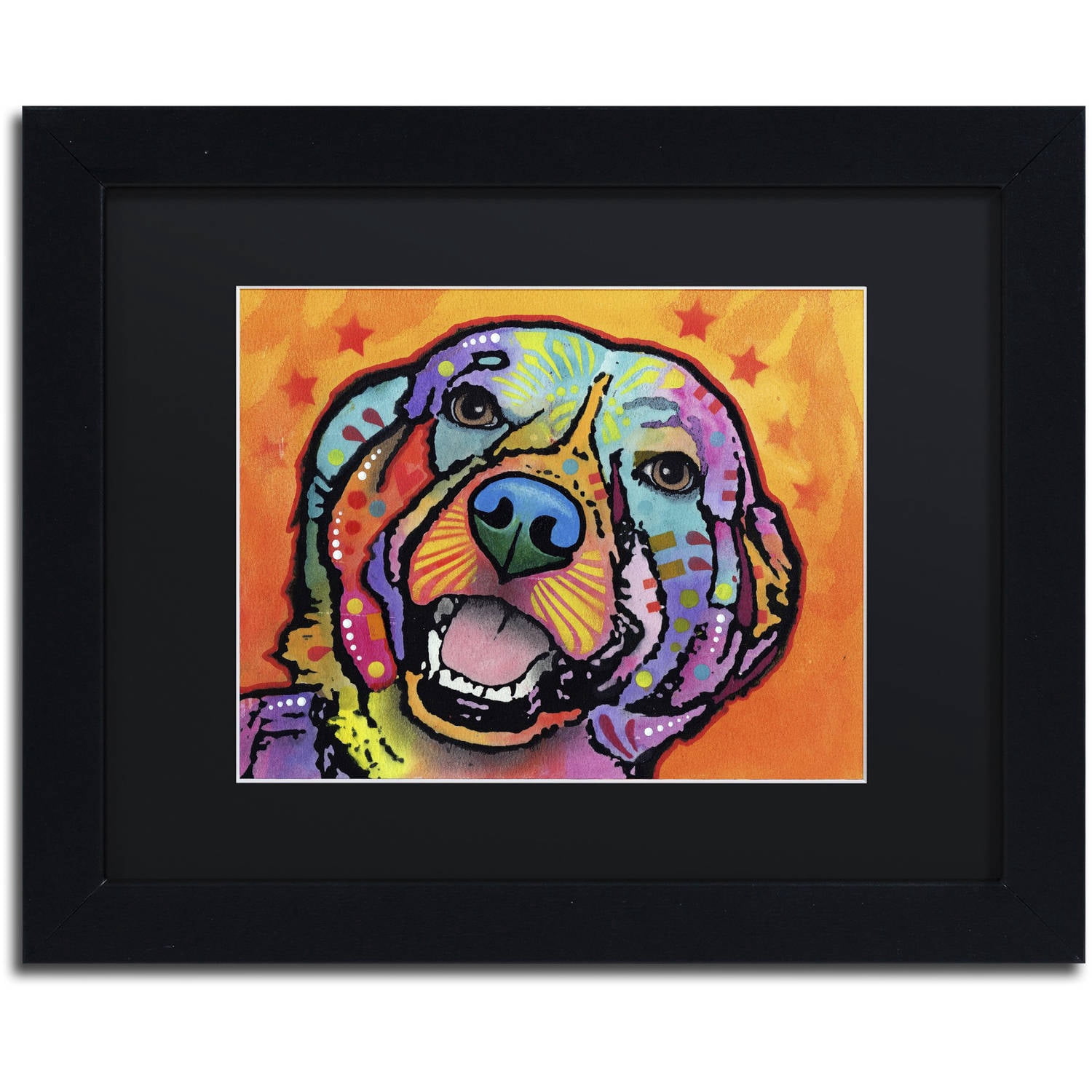 Trademark Fine Art "Galle" Canvas Art by Dean Russo, Black Matte, Black Frame