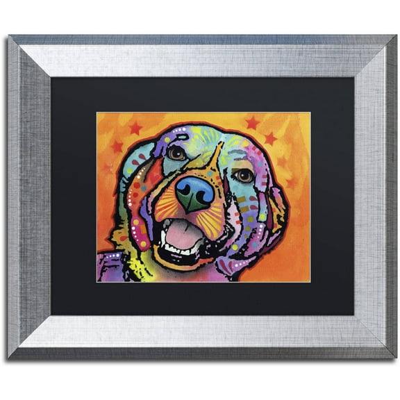 Trademark Fine Art "Galle" Canvas Art by Dean Russo, Black Matte, Silver Frame