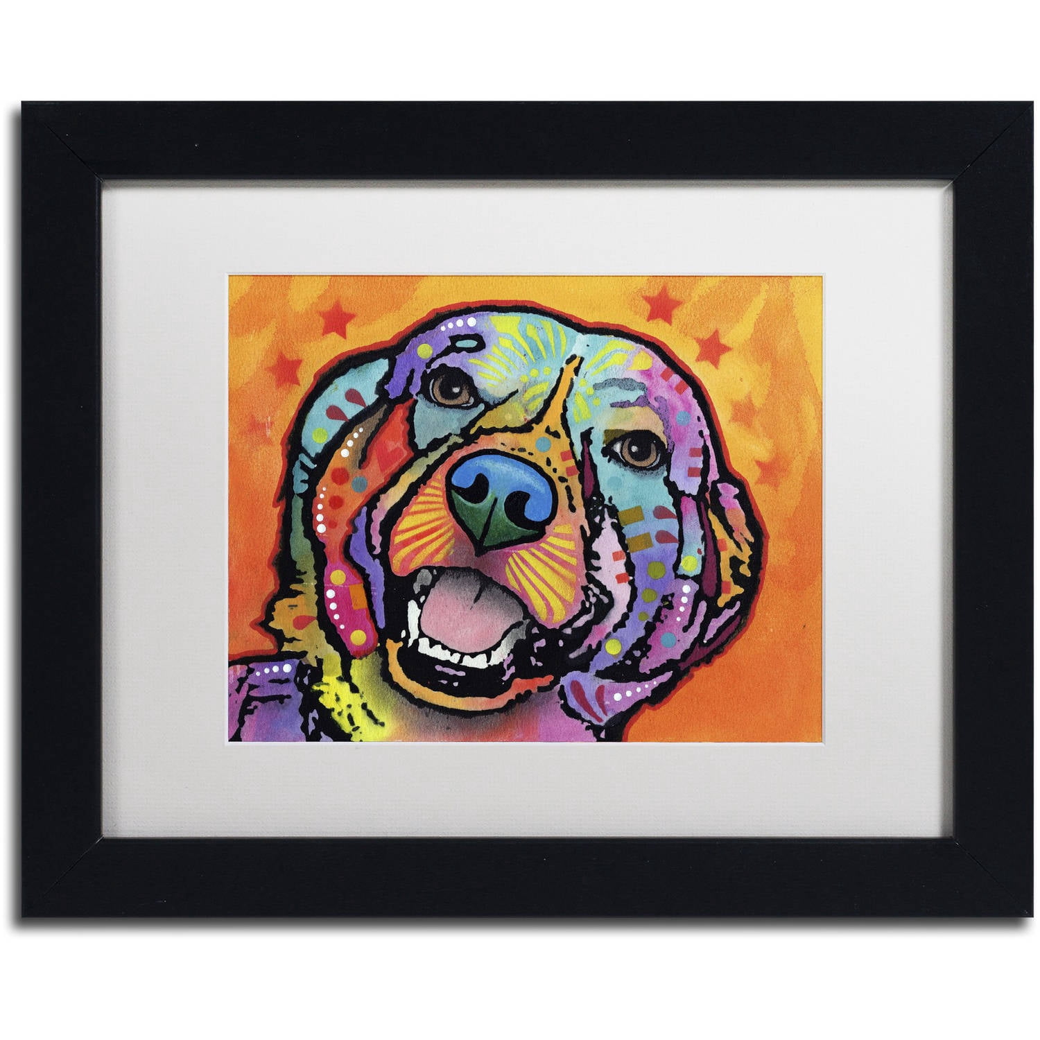 Trademark Fine Art "Galle" Canvas Art by Dean Russo, White Matte, Black Frame
