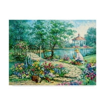 Trademark Fine Art 'Garden Allure' Canvas Art by Barbara Mock