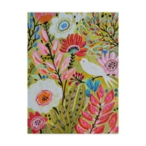 Trademark Fine Art 'Garden Birds II' Canvas Art by Karen Fields