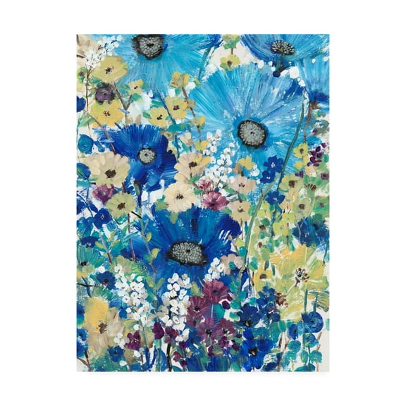 Trademark Fine Art 'Garden Blues I' Canvas Art by Tim OToole