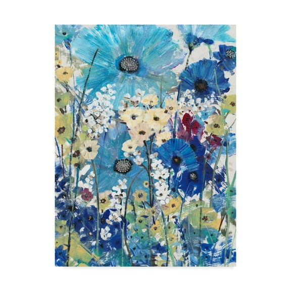Trademark Fine Art 'Garden Blues II' Canvas Art by Tim OToole
