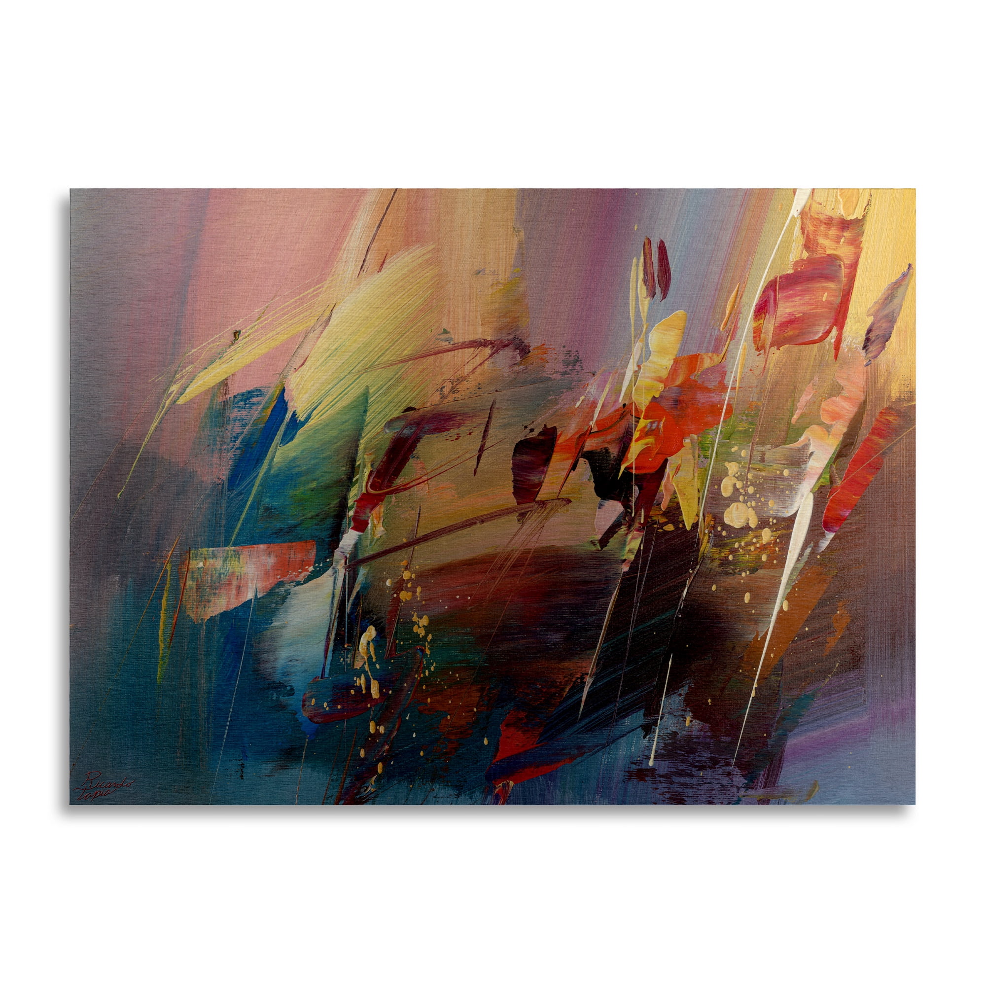 Trademark Fine Art 'Garden' Brushed Aluminum Wall Art Art by Ricardo Tapia