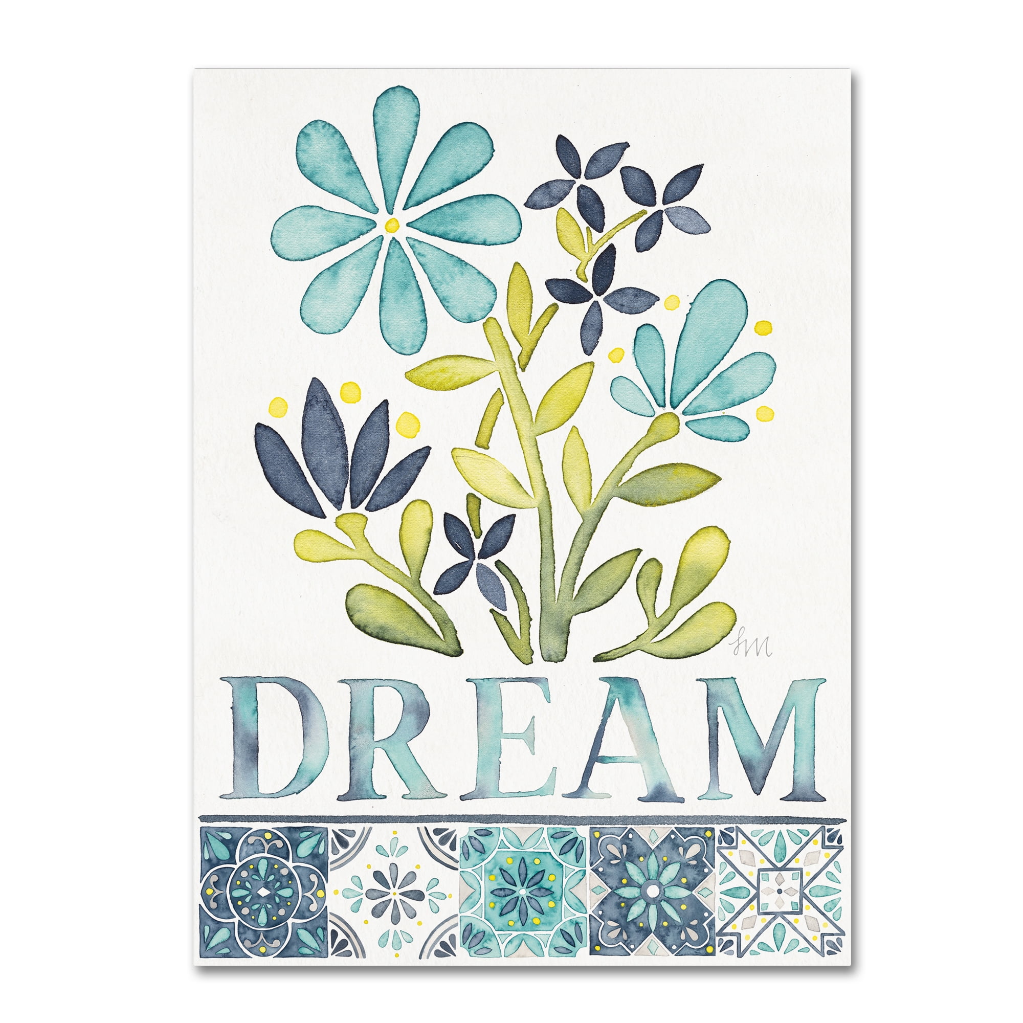 Trademark Fine Art 'Garden Getaway Inspiration I' Canvas Art by Laura Marshall
