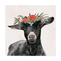 Trademark Fine Art 'Garden Goat III' Canvas Art by Victoria Borges