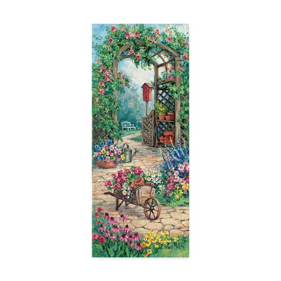 Trademark Fine Art 'Garden Harmony' Canvas Art by Barbara Mock